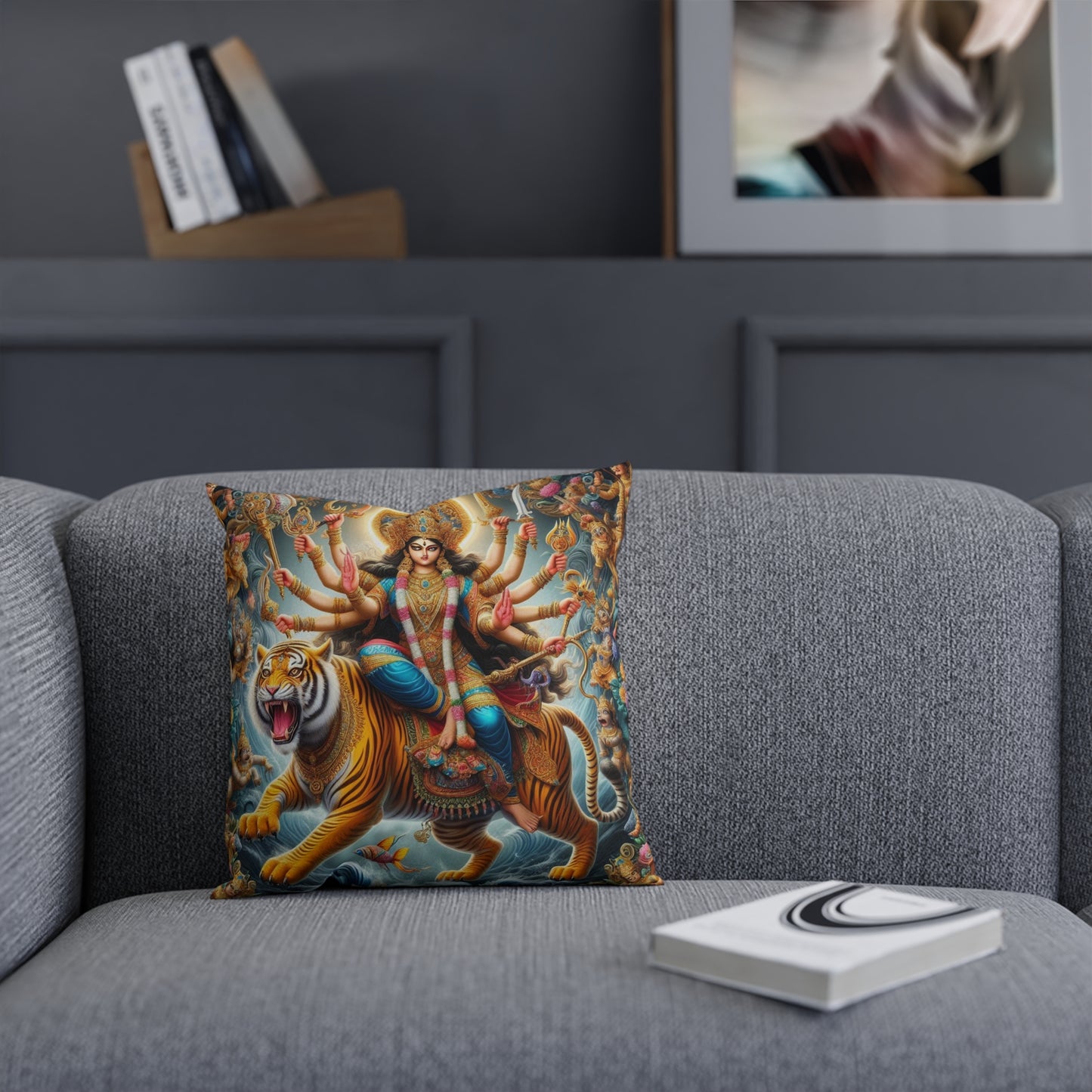 Hindu Goddess Durga Pillow