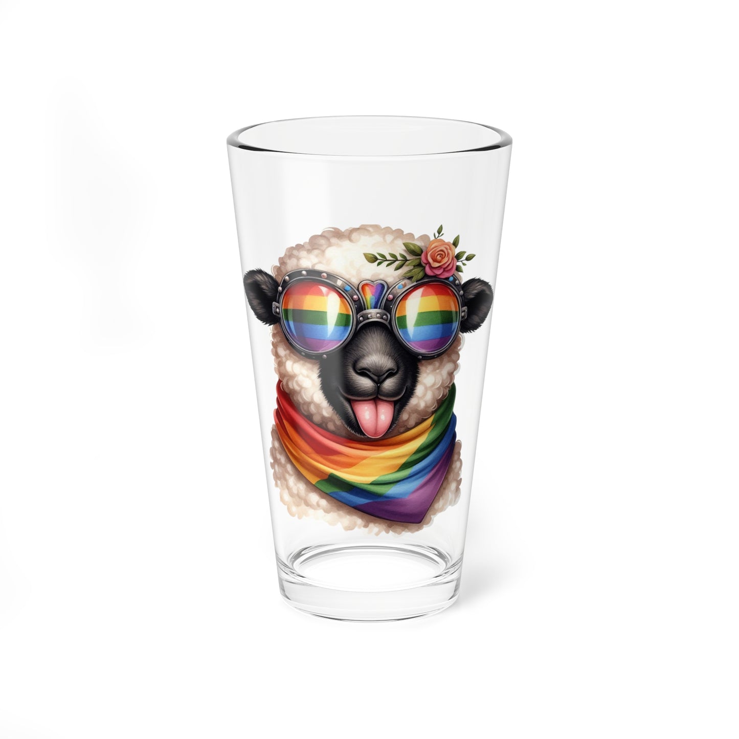 Black Nose Sheep Pride Glass