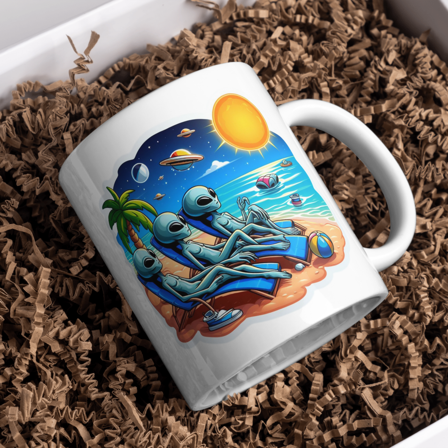 Alien Bois at the Beach Mug