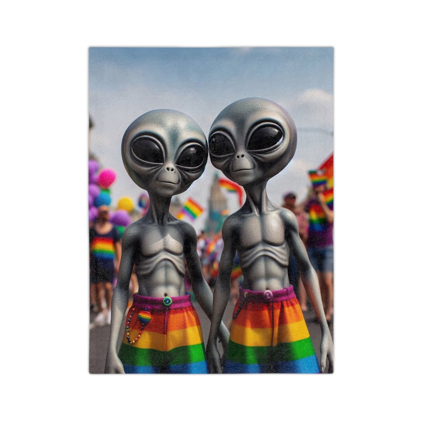 PRIDE Aliens Microfiber Blanket