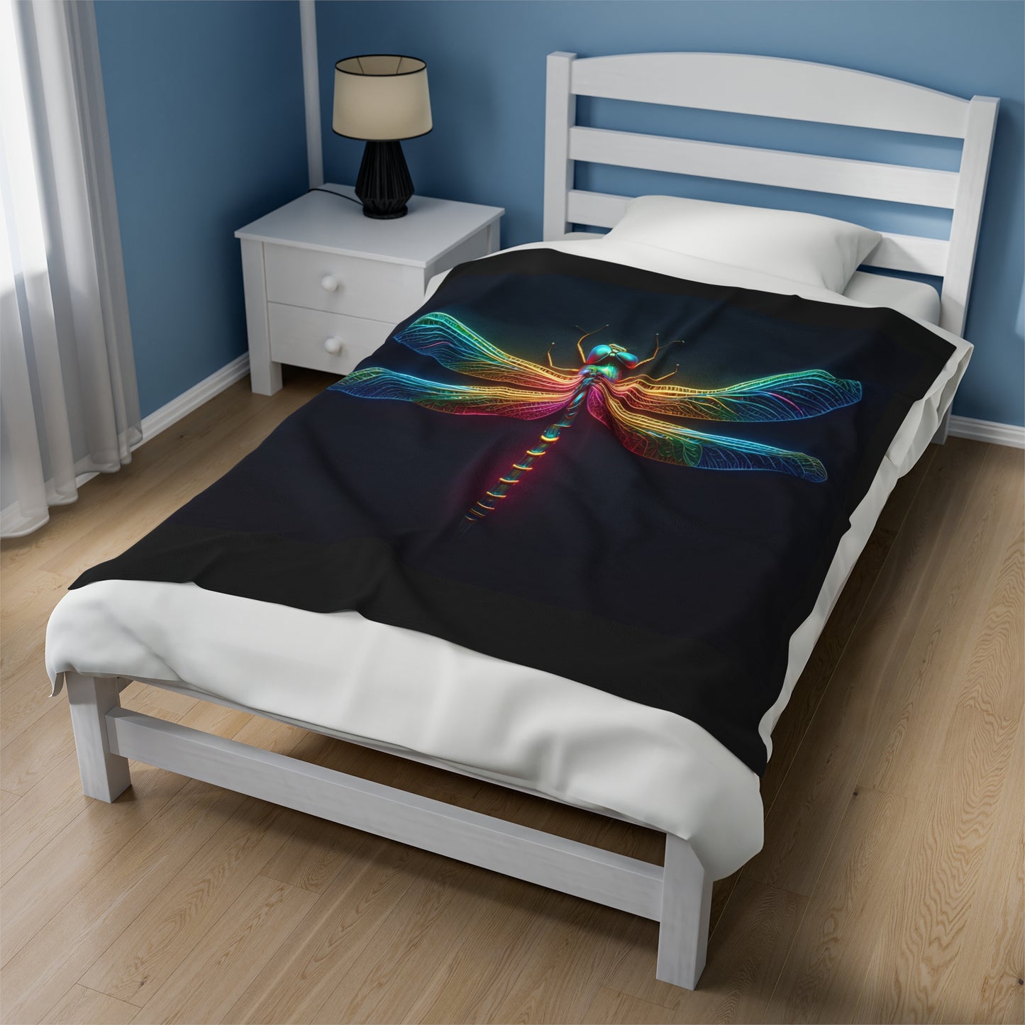 Dragonfly Velveteen Plush Blanket