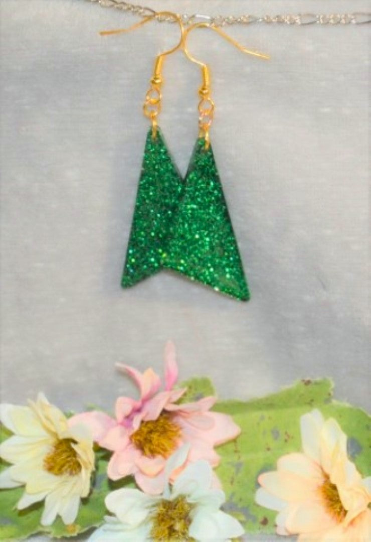 Obtuse Triangles in a Variety of Colors Earrings