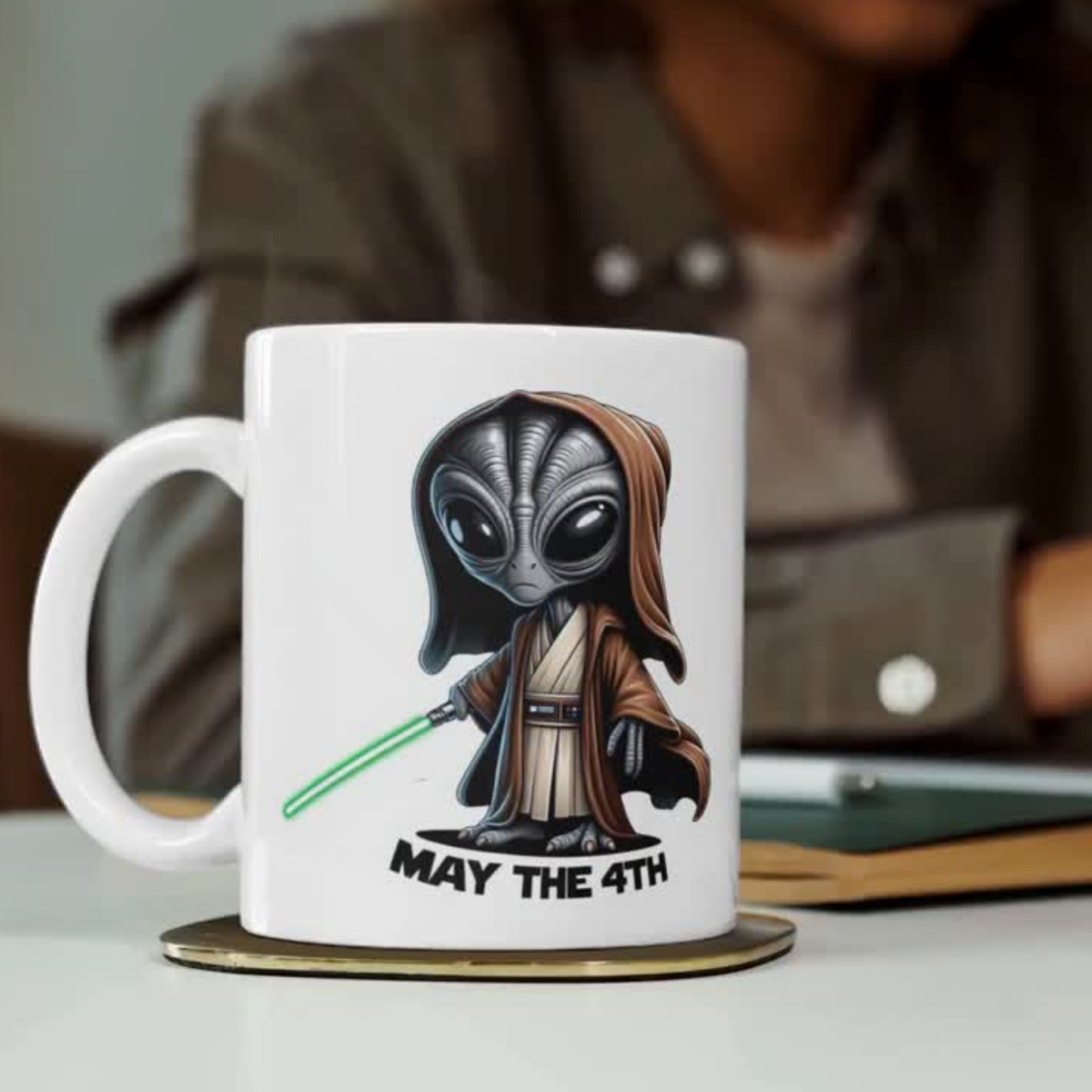 Comic Alien Jedi Mug