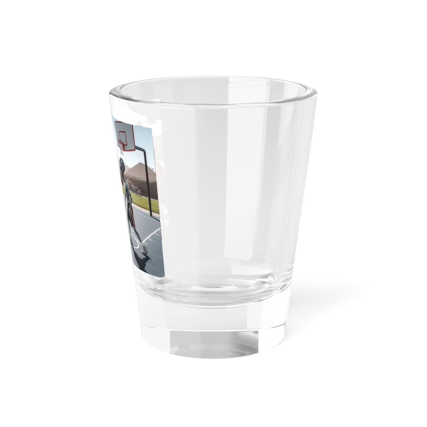 Aliens Playing Basketball Shot Glass