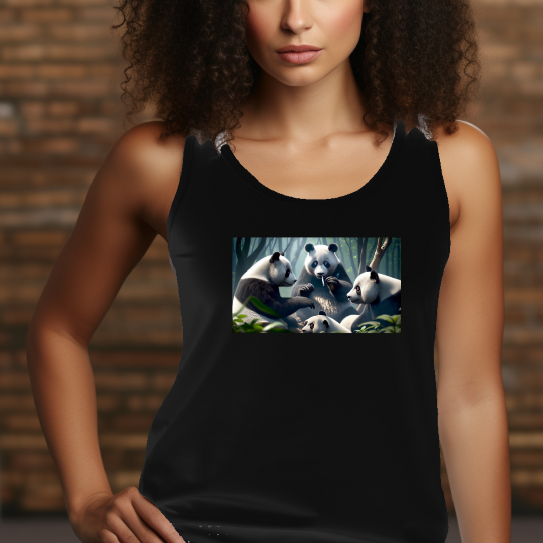 420 Pandas Racerback Tank