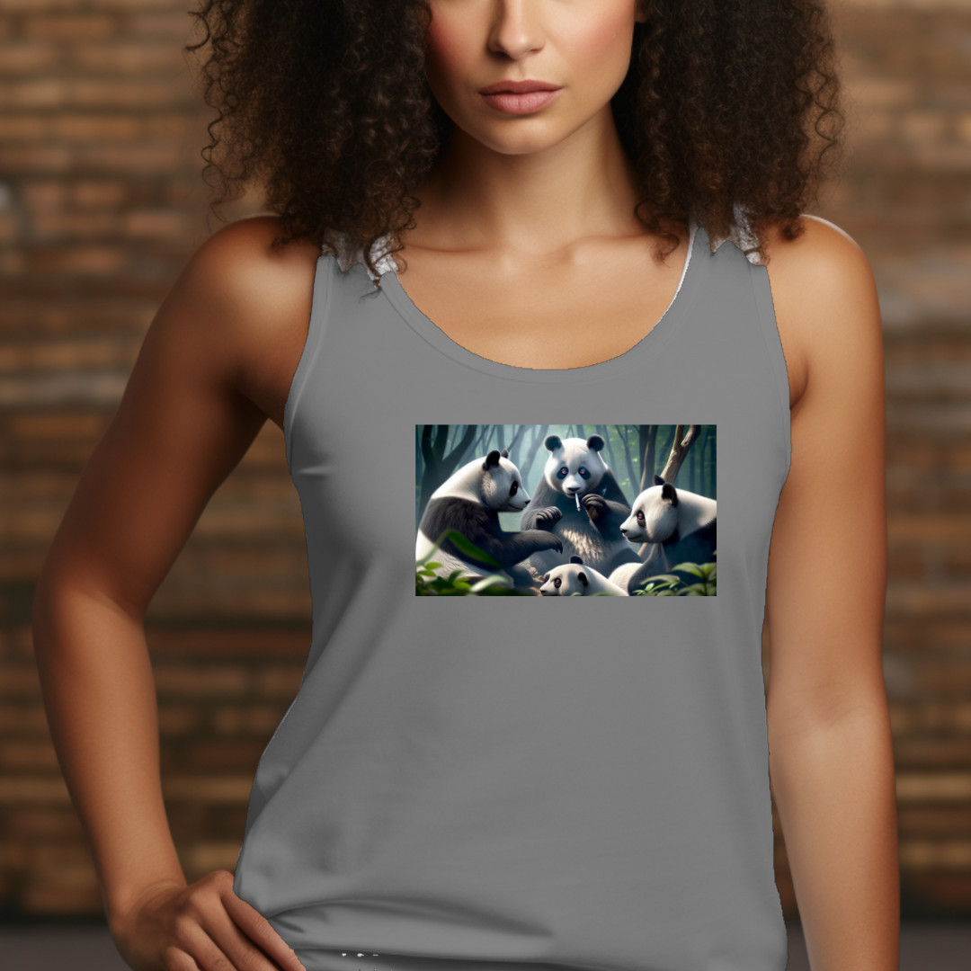 420 Pandas Racerback Tank