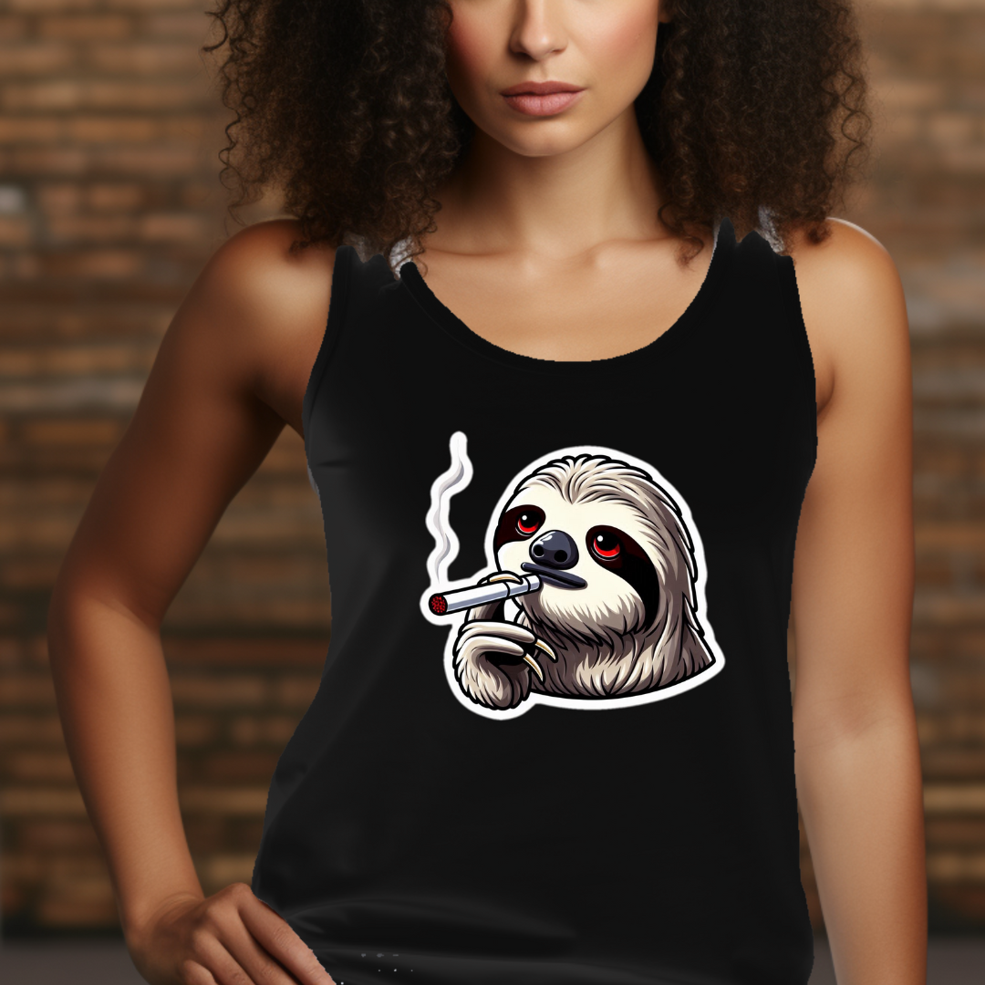 420 Sloth Racerback Tank