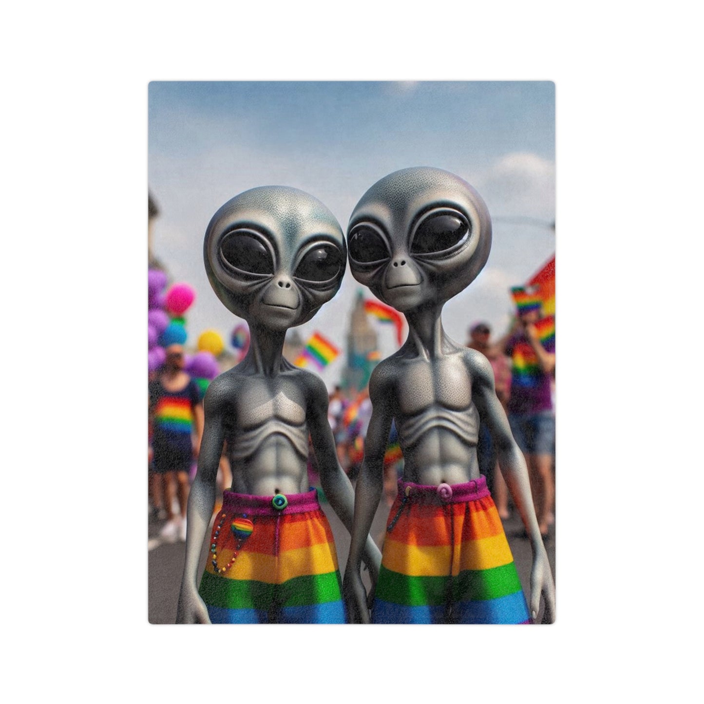 PRIDE Aliens Microfiber Blanket