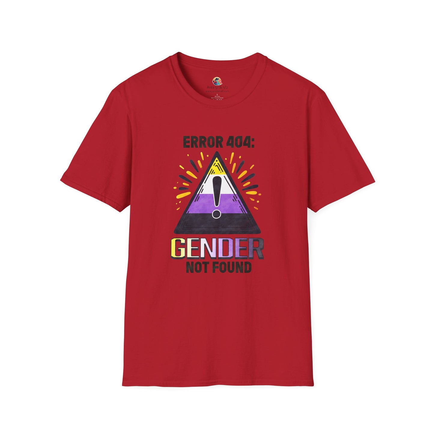 Error 404! Gender Not Found Pride Softstyle T-Shirt