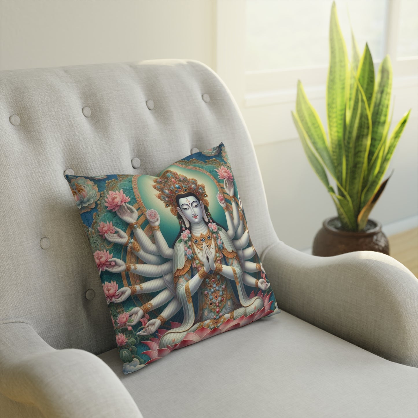 Buddist Goddess Avalokitesvara Pillow