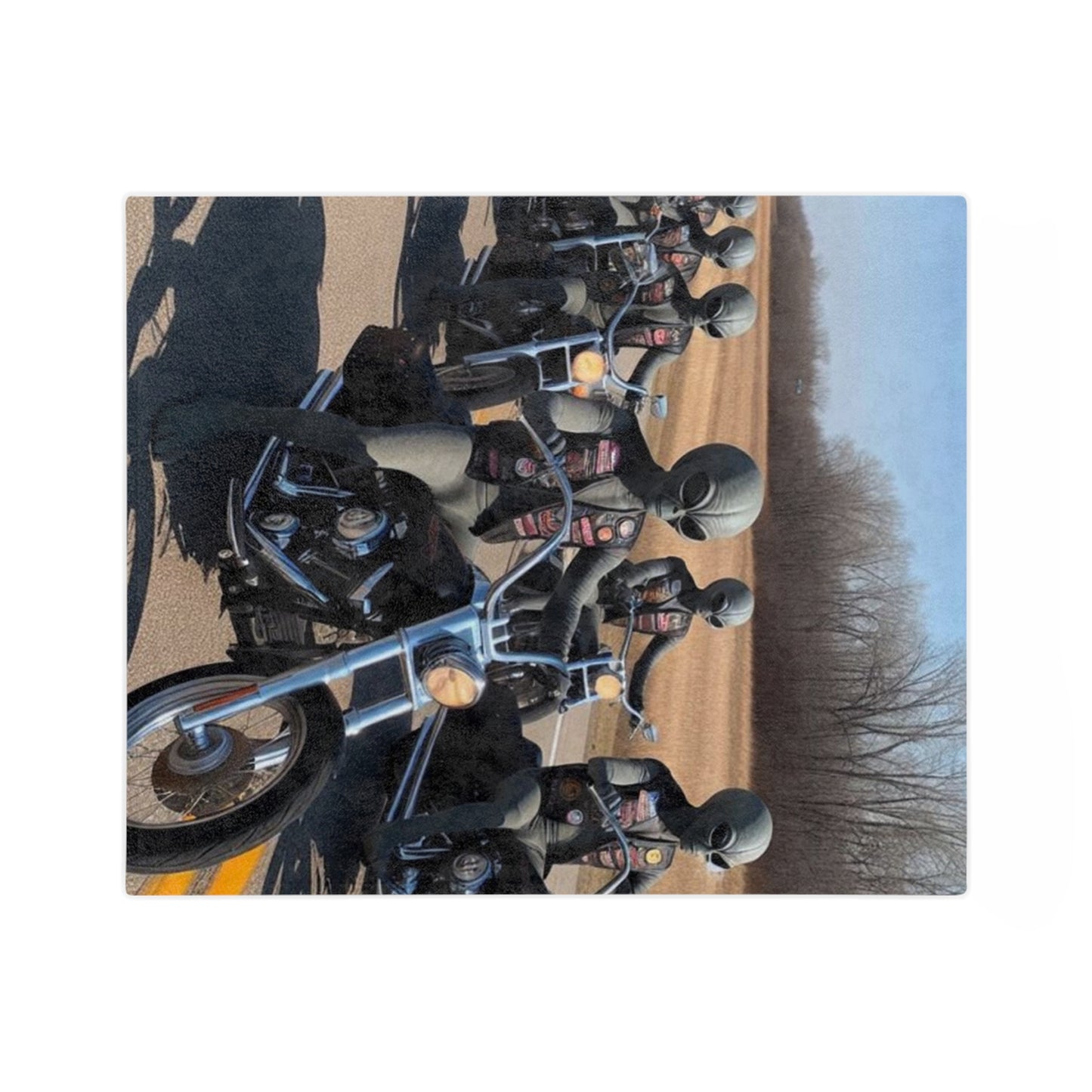 Alien Biker Club Microfiber Blanket