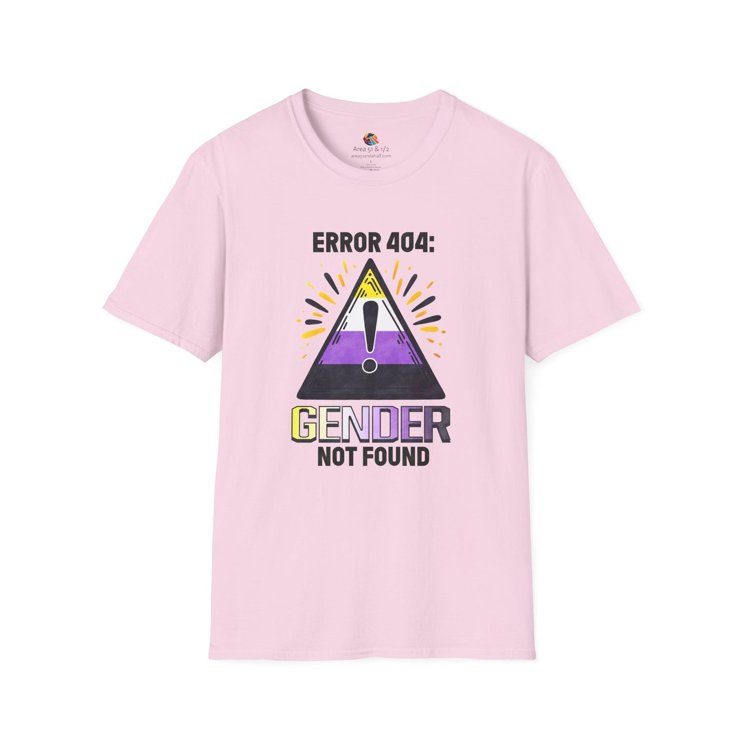Error 404! Gender Not Found Pride Softstyle T-Shirt