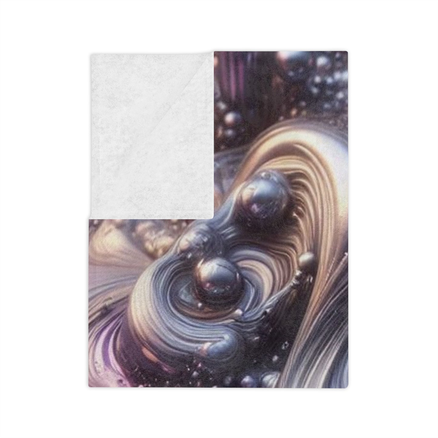 Molten Purple Velveteen Microfiber Blanket