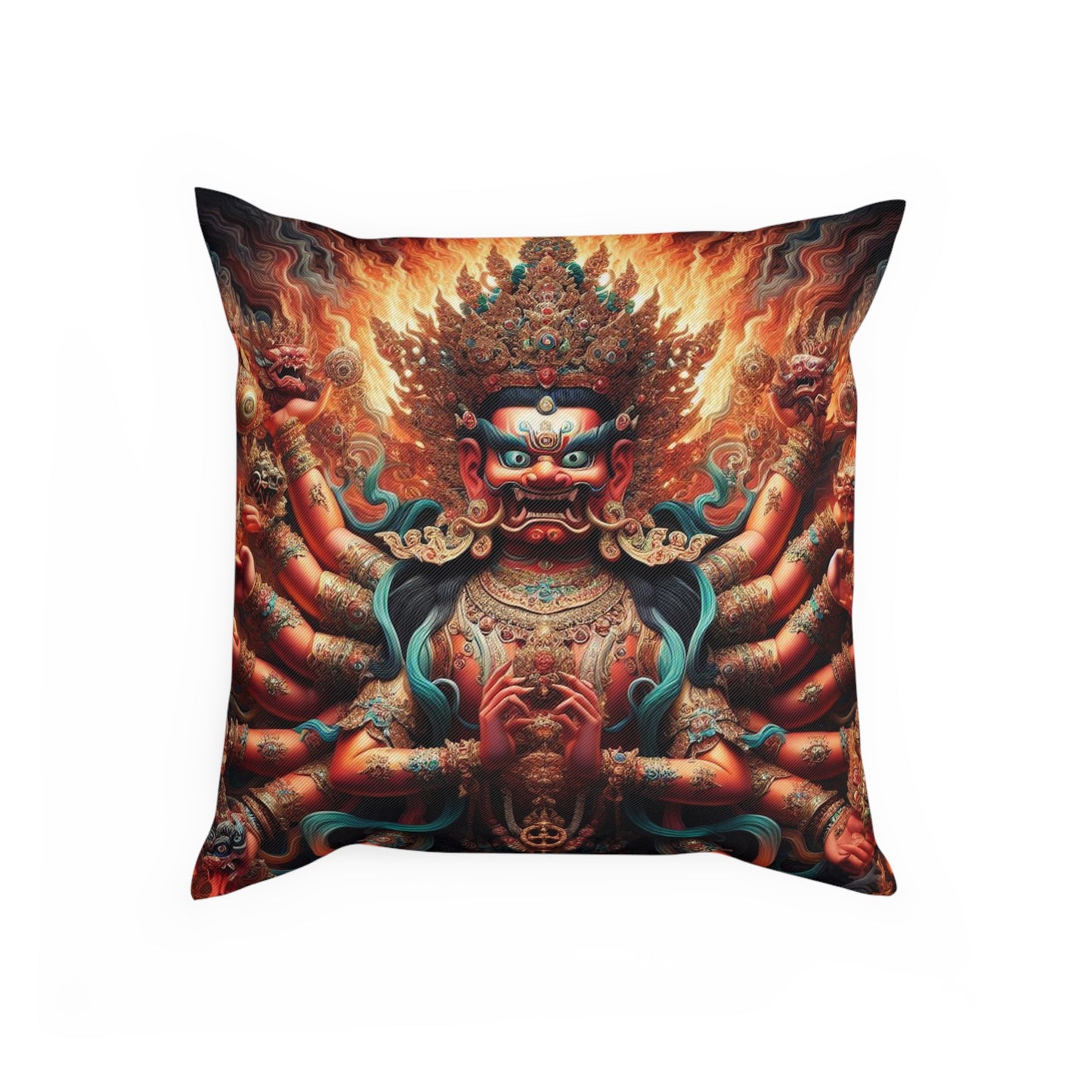 Buddhist God Malakala Pillow
