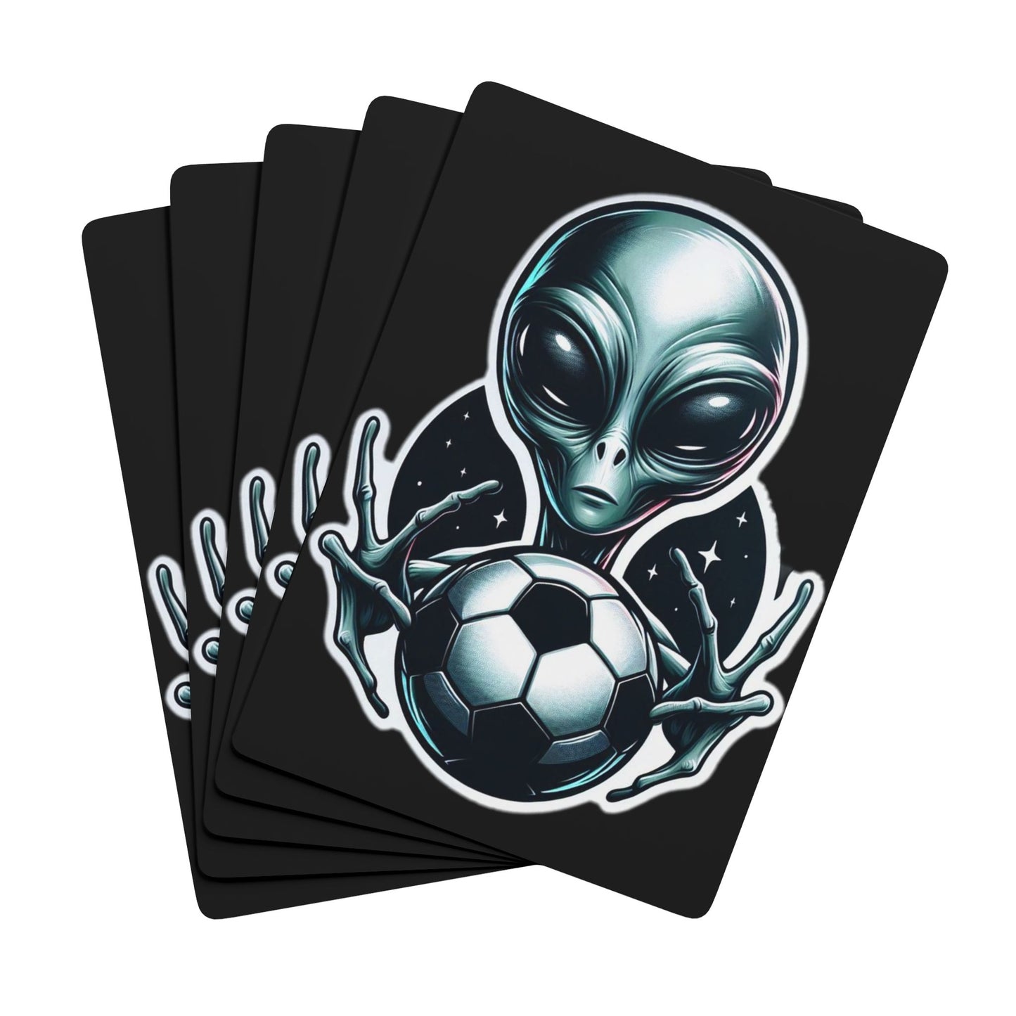 Alien Soccer Playing Cards