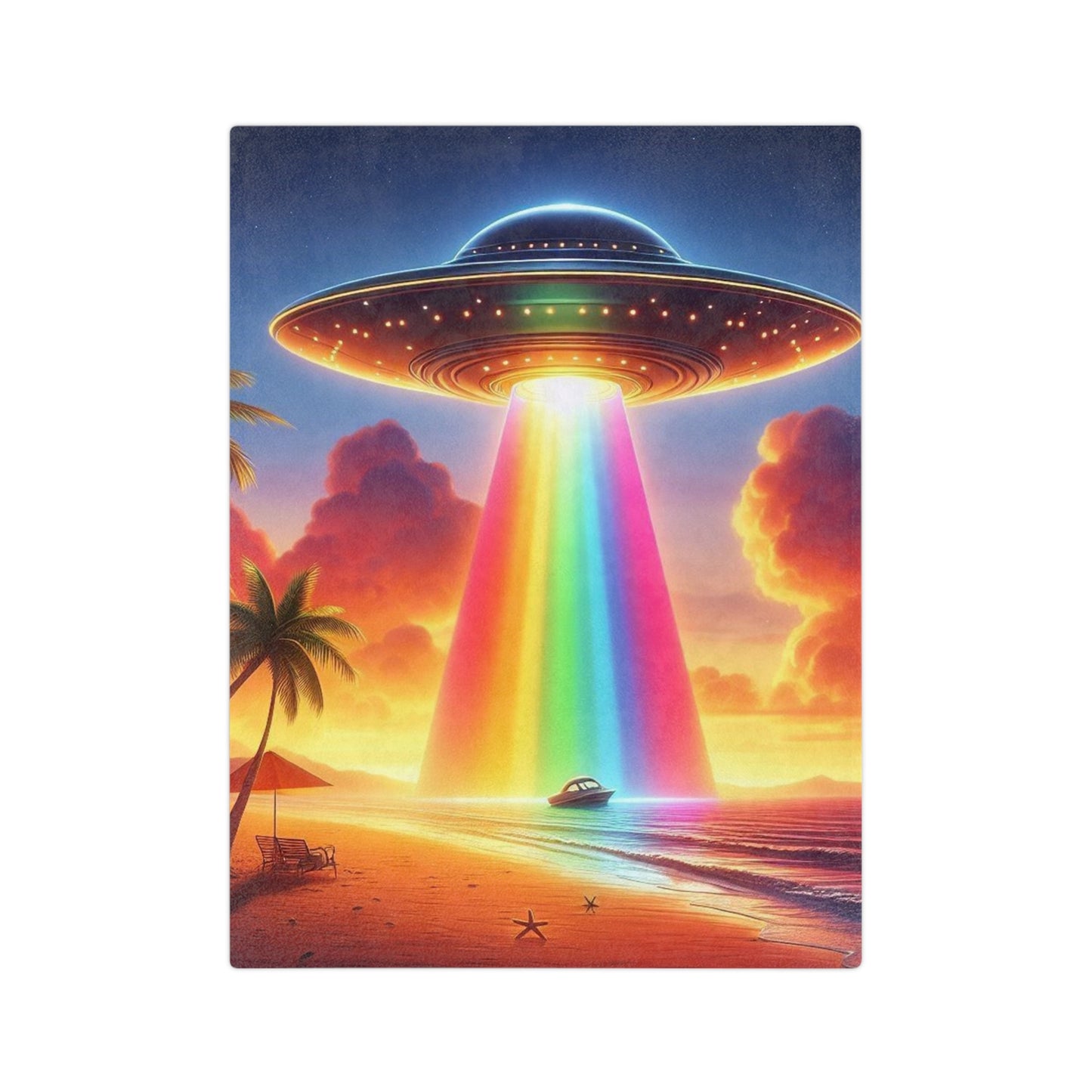 Aliens in Paradise Microfiber Blanket