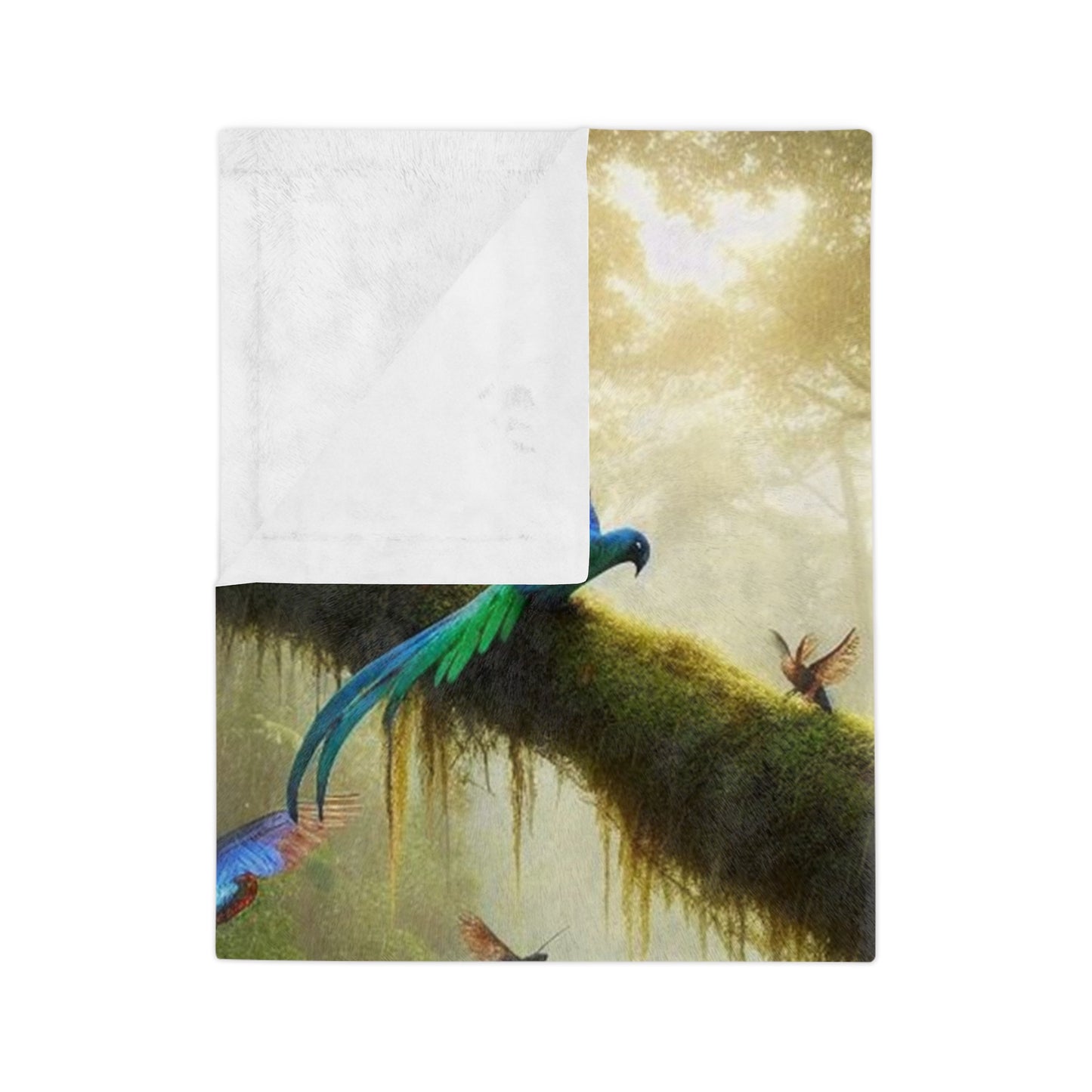 Rain Forest & Sloth Velveteen Microfiber Blanket
