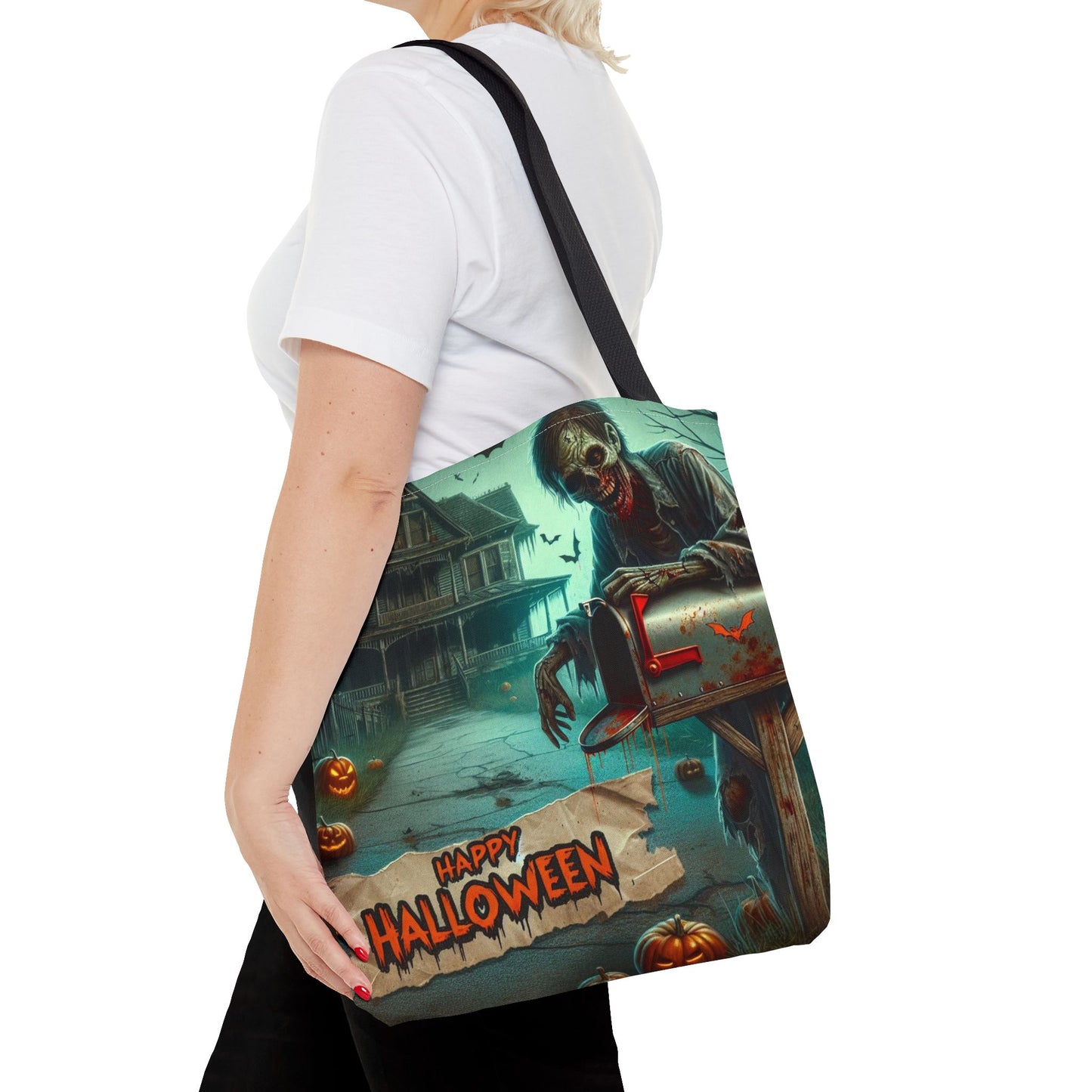 Halloween Zombie Tote Bag