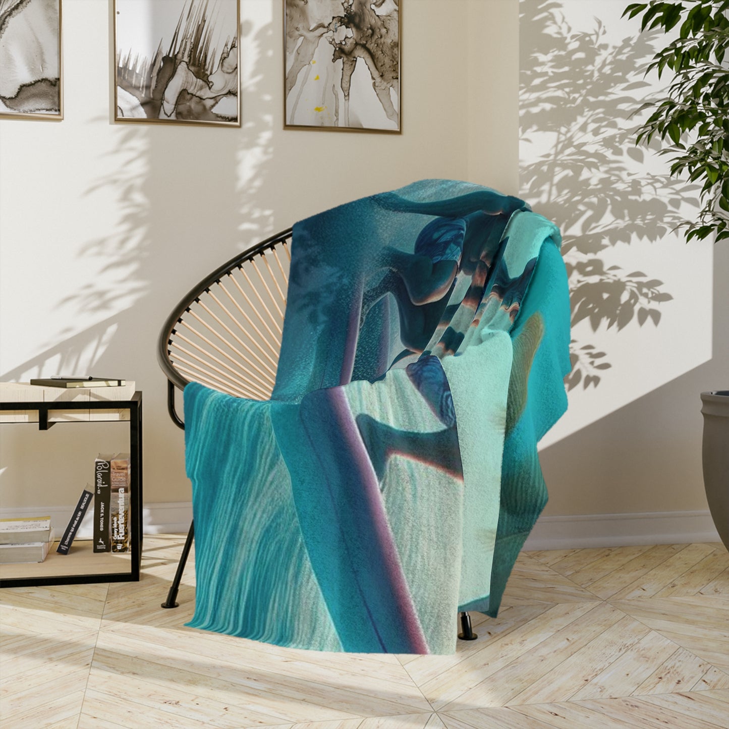 Aliens Surfing Microfiber Blanket