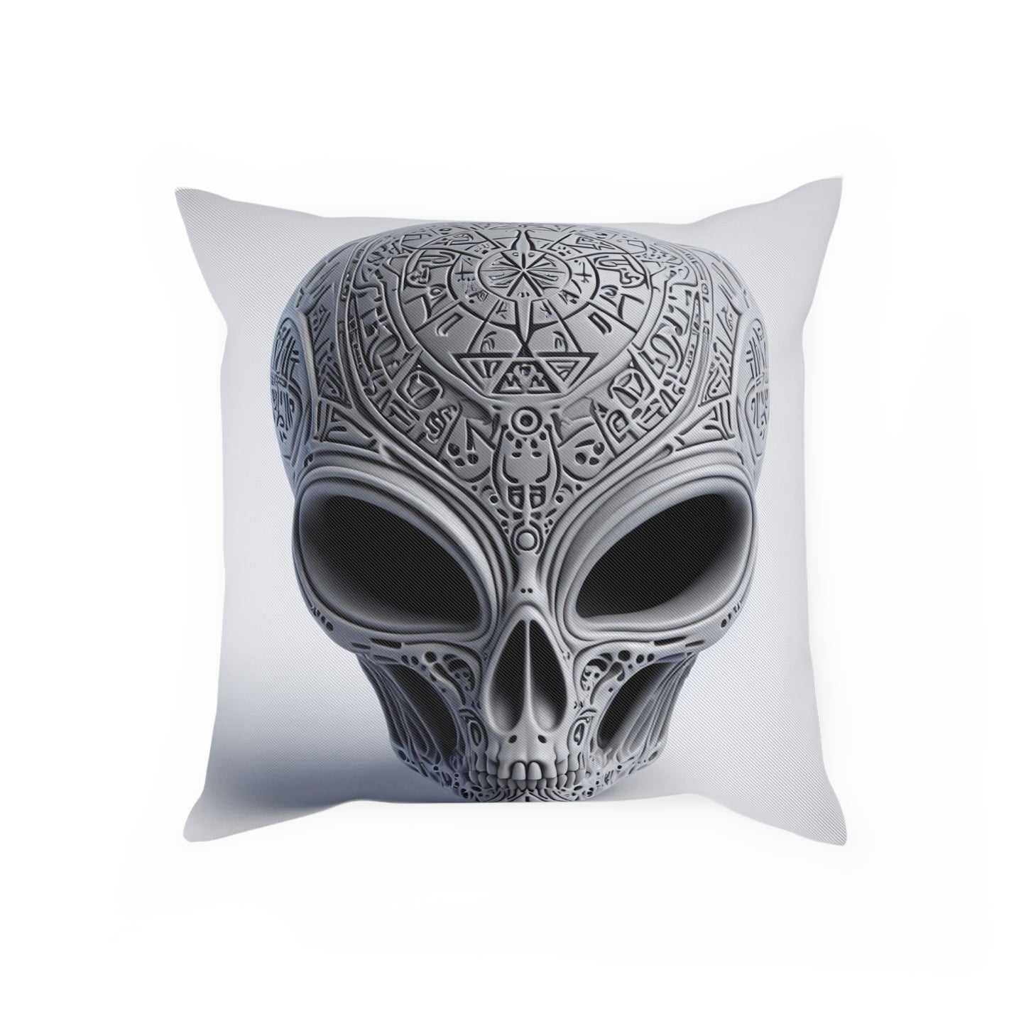 Arcane Alien Skull Pillow