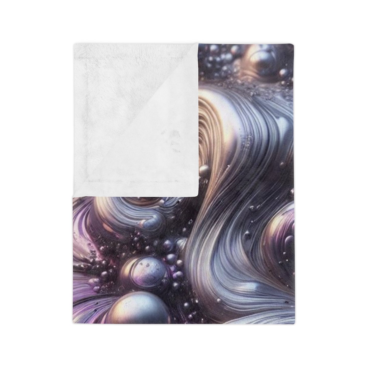 Molten Purple Velveteen Microfiber Blanket
