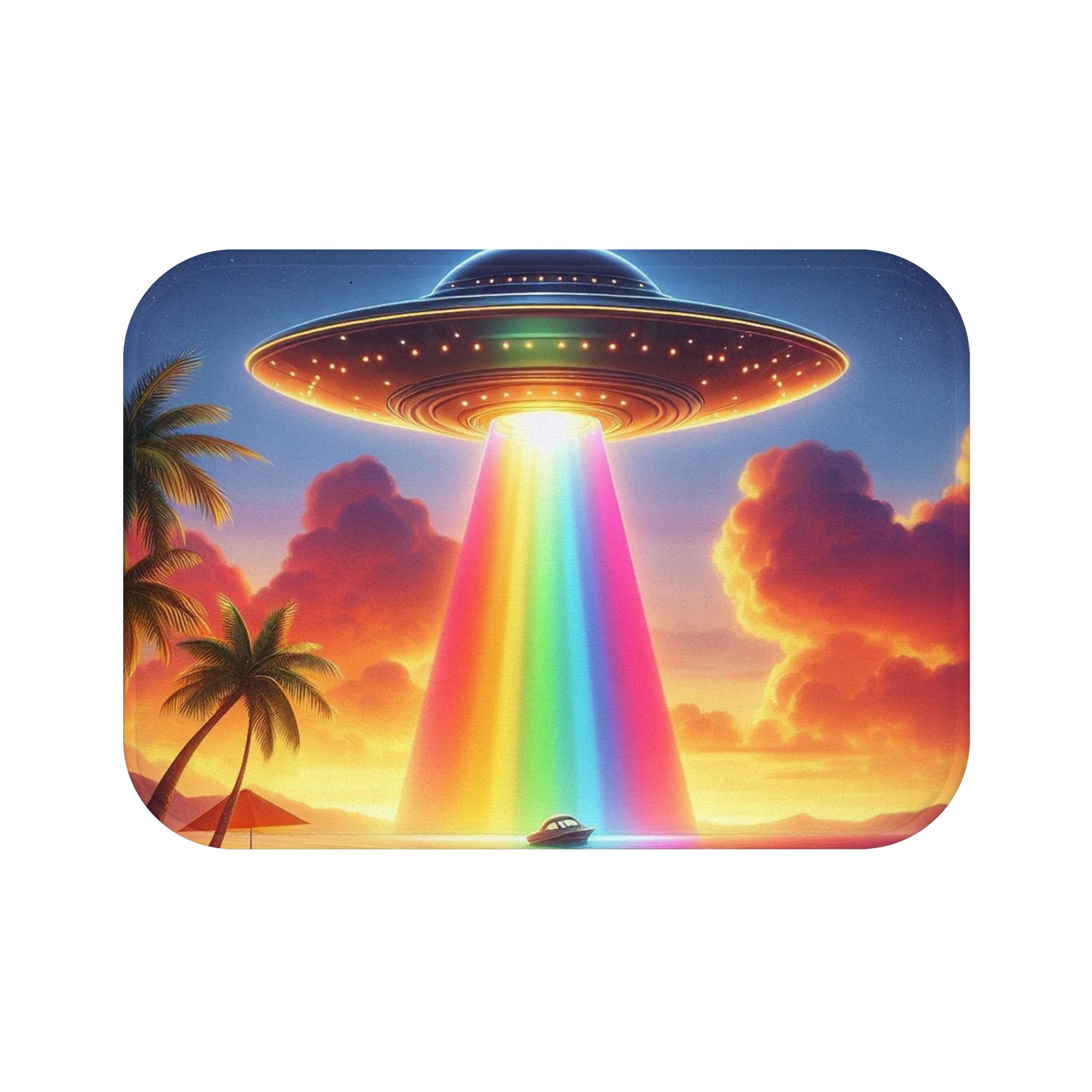 Aliens in Paradise Bath Mat