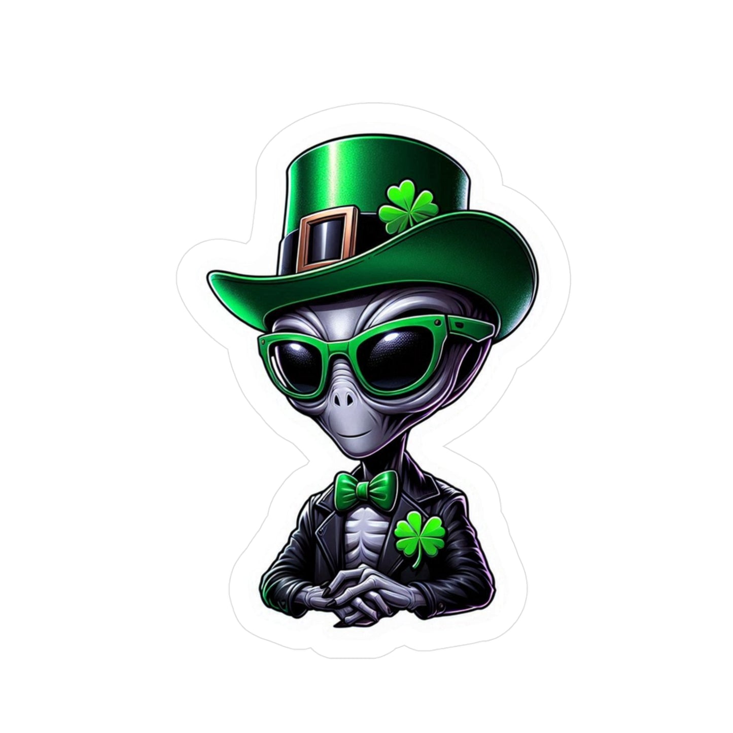 Irish Ganster Alien Vinyl Decals