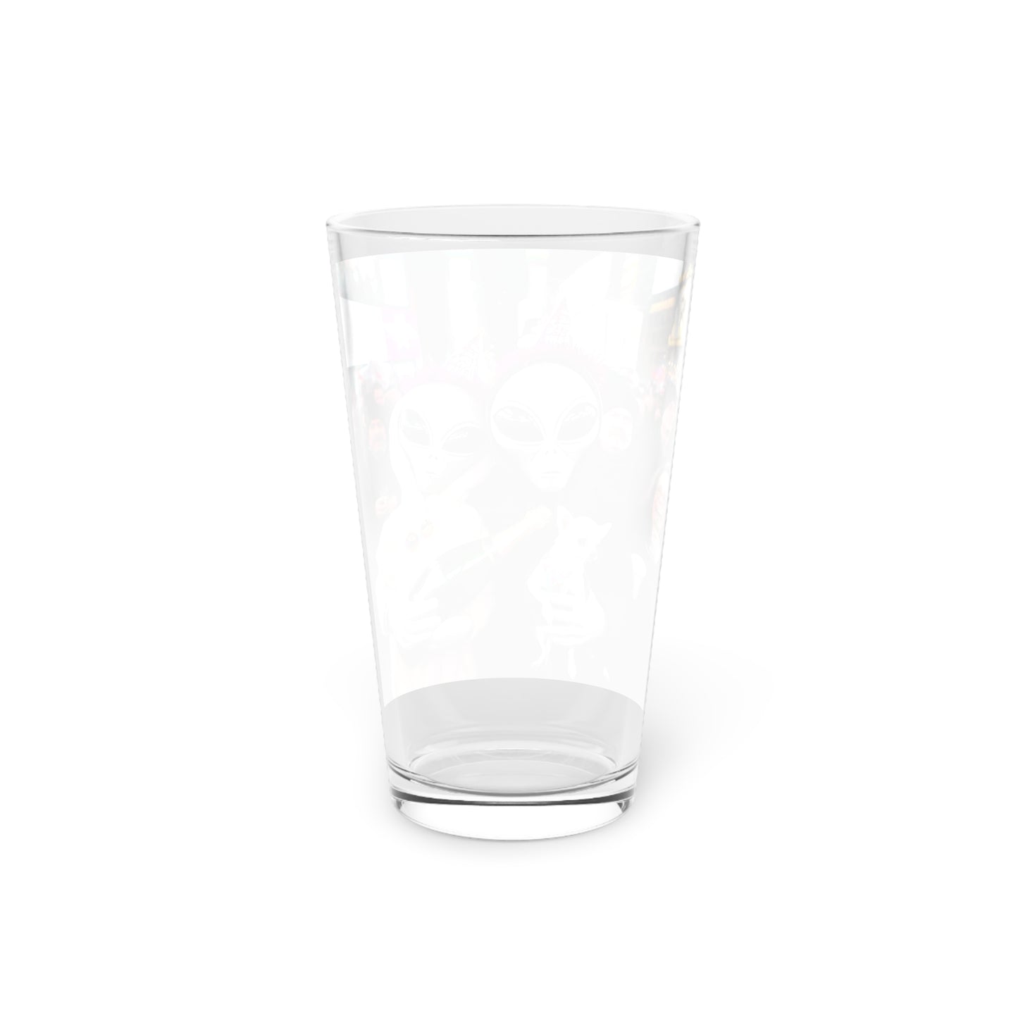 Time's Square with Aliens Pint Glass, 16oz