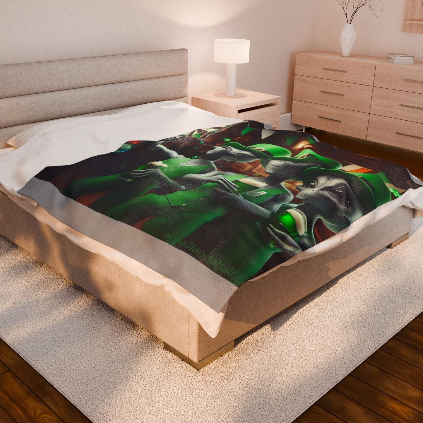 Irish Aliens Velveteen Blanket
