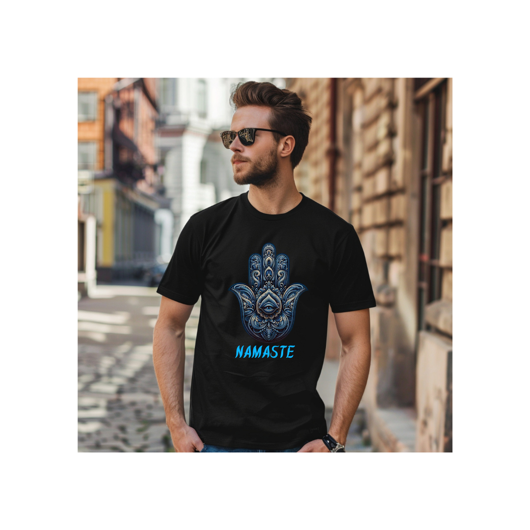 Namaste Hamsa Hand T Shirt