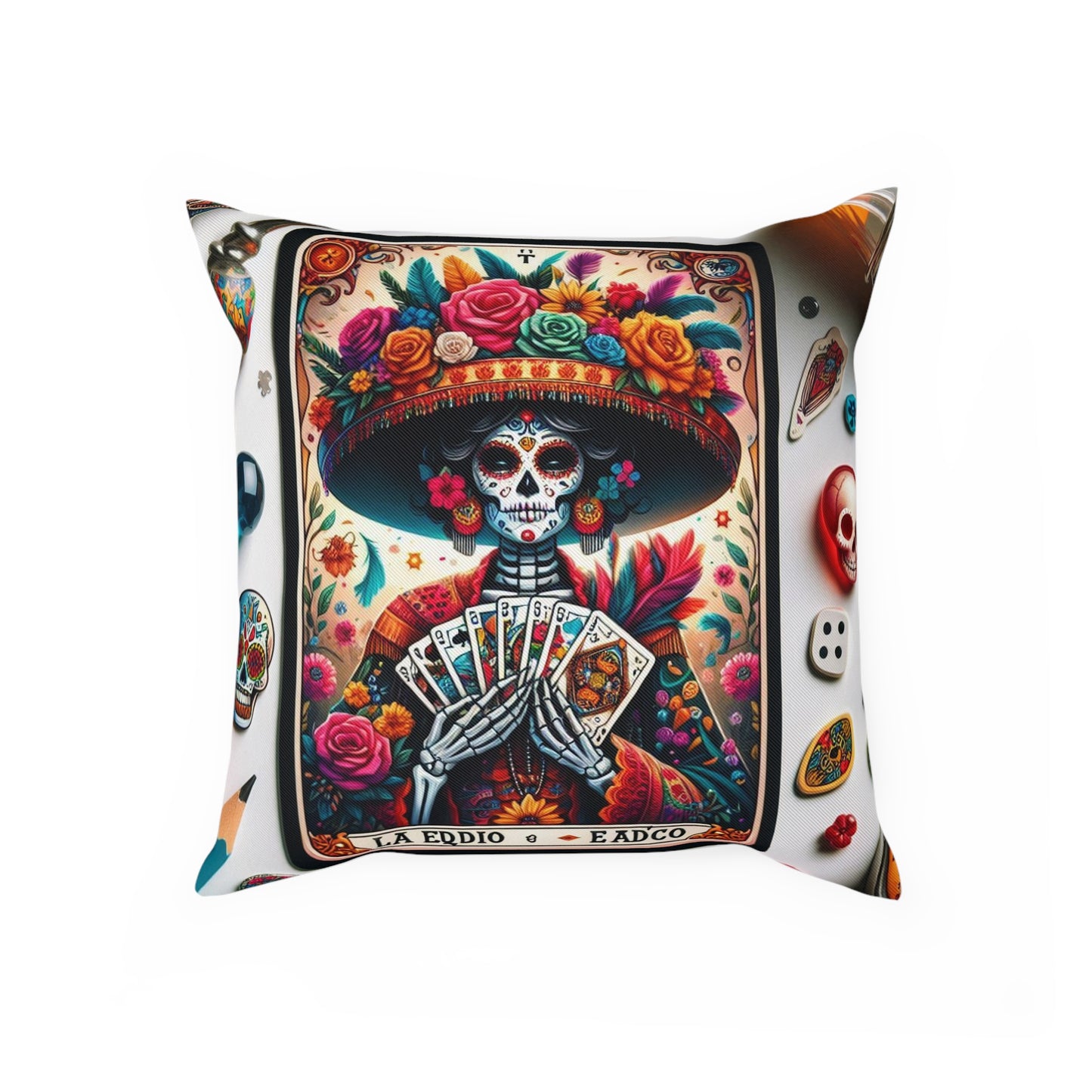 La Muerta Throw Pillow