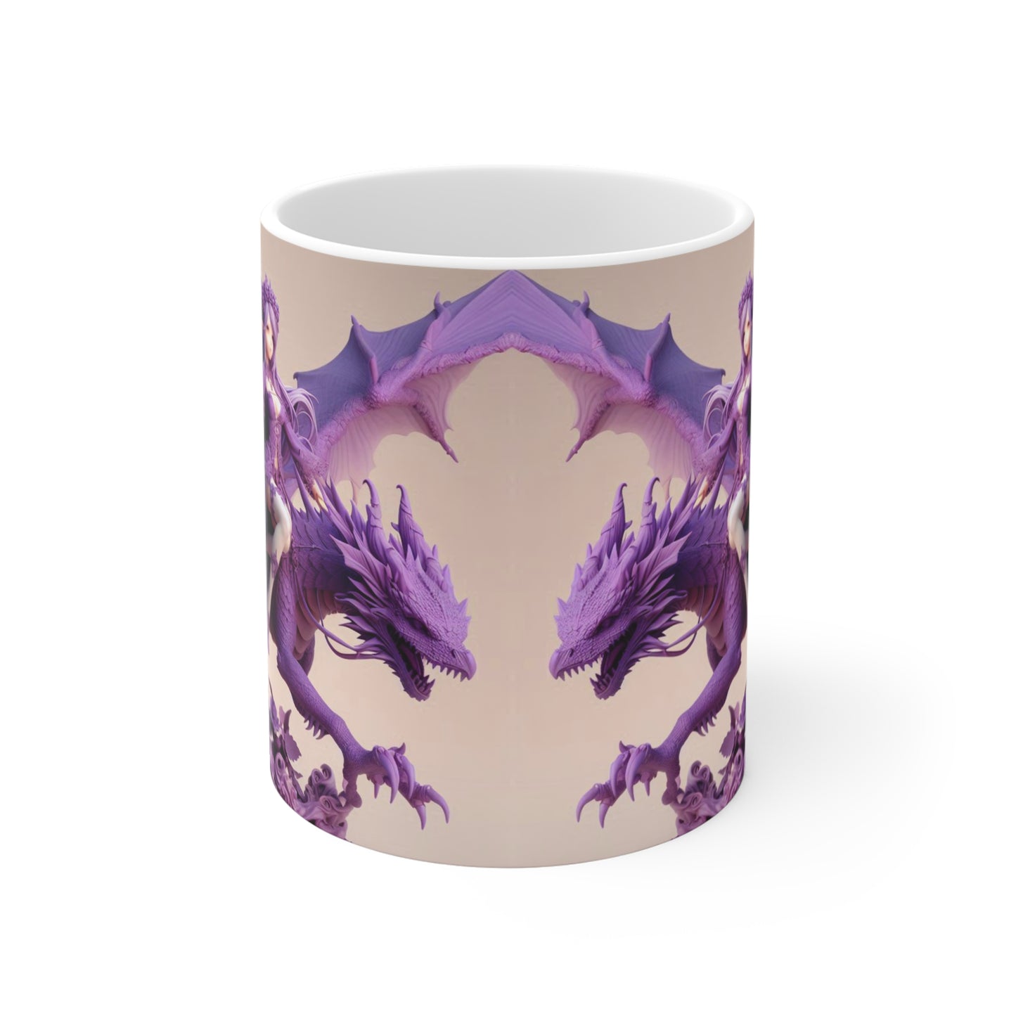 Purple Fairy & Dragon mug