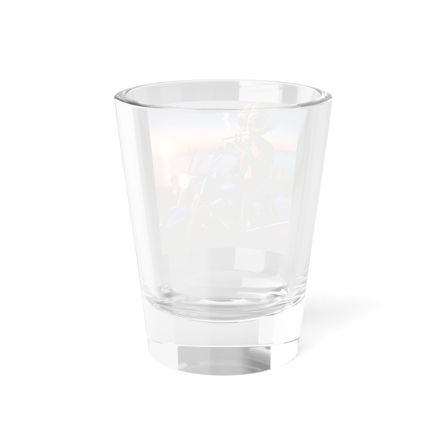 Bad Influence Alien Motorcycle Shot Glass
