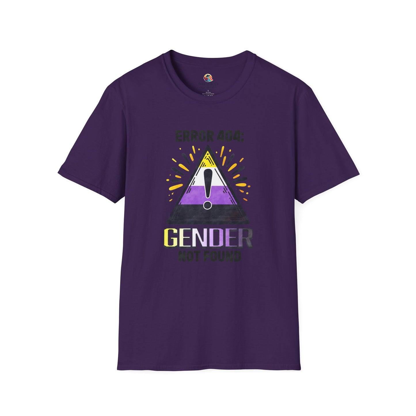 Error 404! Gender Not Found Pride Softstyle T-Shirt