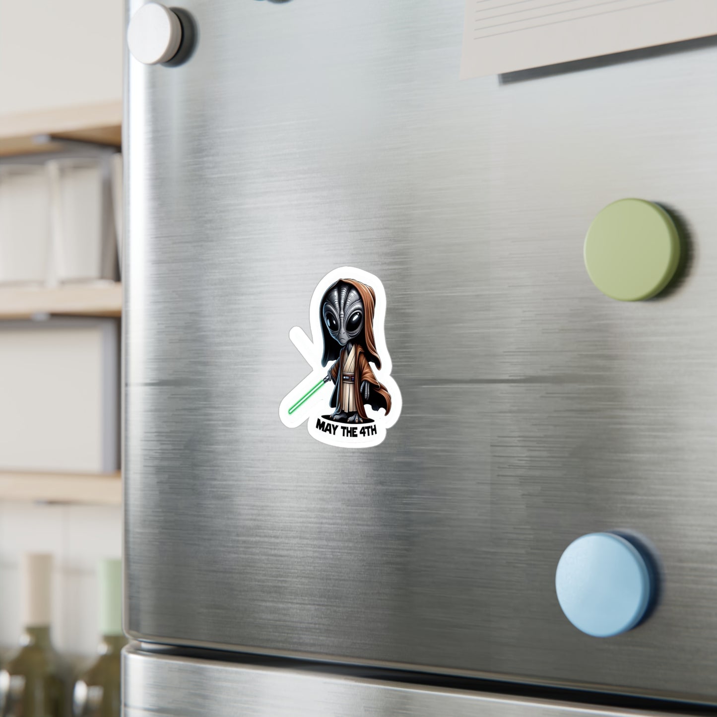 Costumed Alien Vinyl Decal