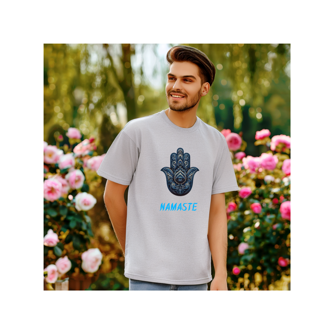 Namaste Hamsa Hand T Shirt