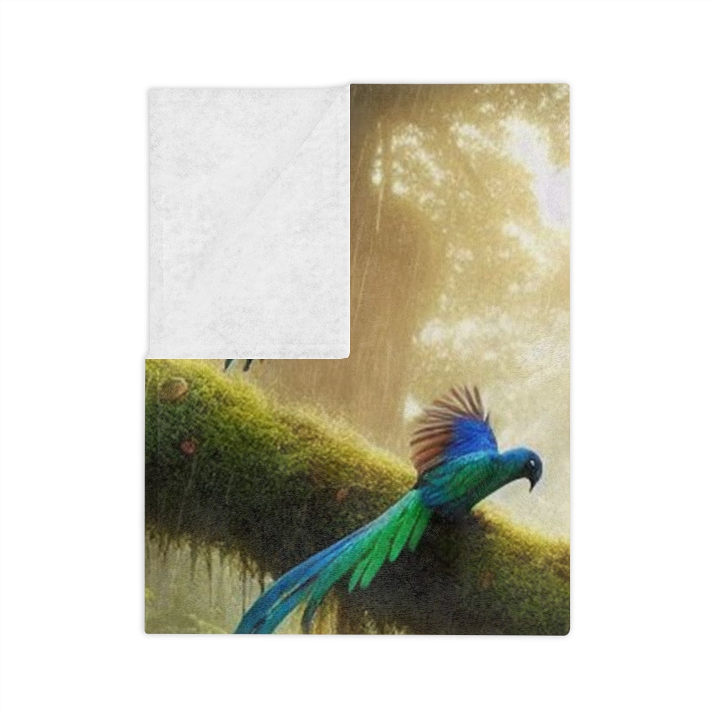 Rain Forest & Sloth Velveteen Microfiber Blanket