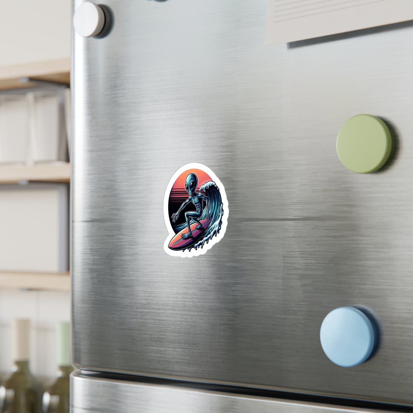 Surfing Aliens Vinyl Decals