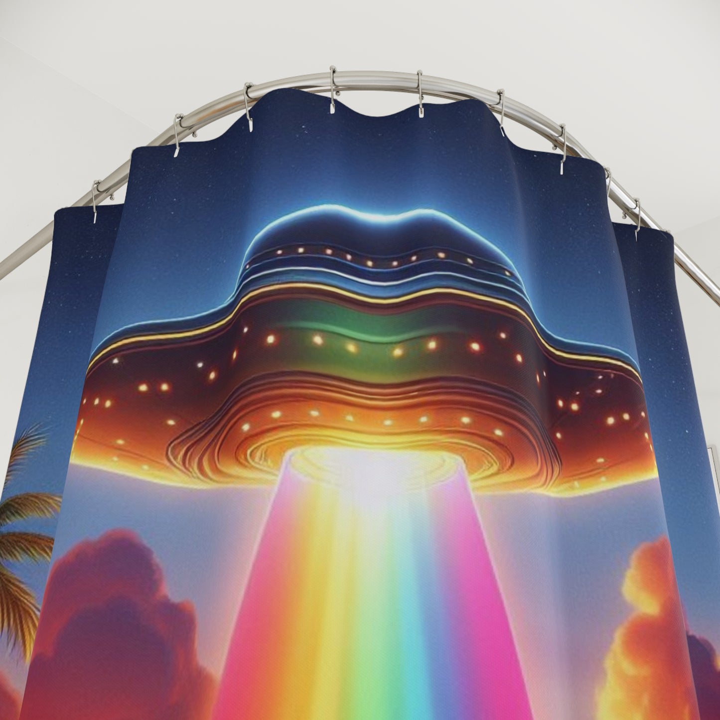 Aliens in Paradise Shower Curtain
