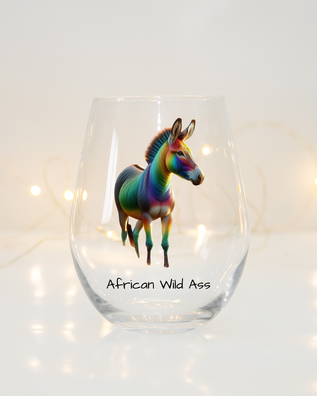Rainbow African Wild A** Whiskey Glass