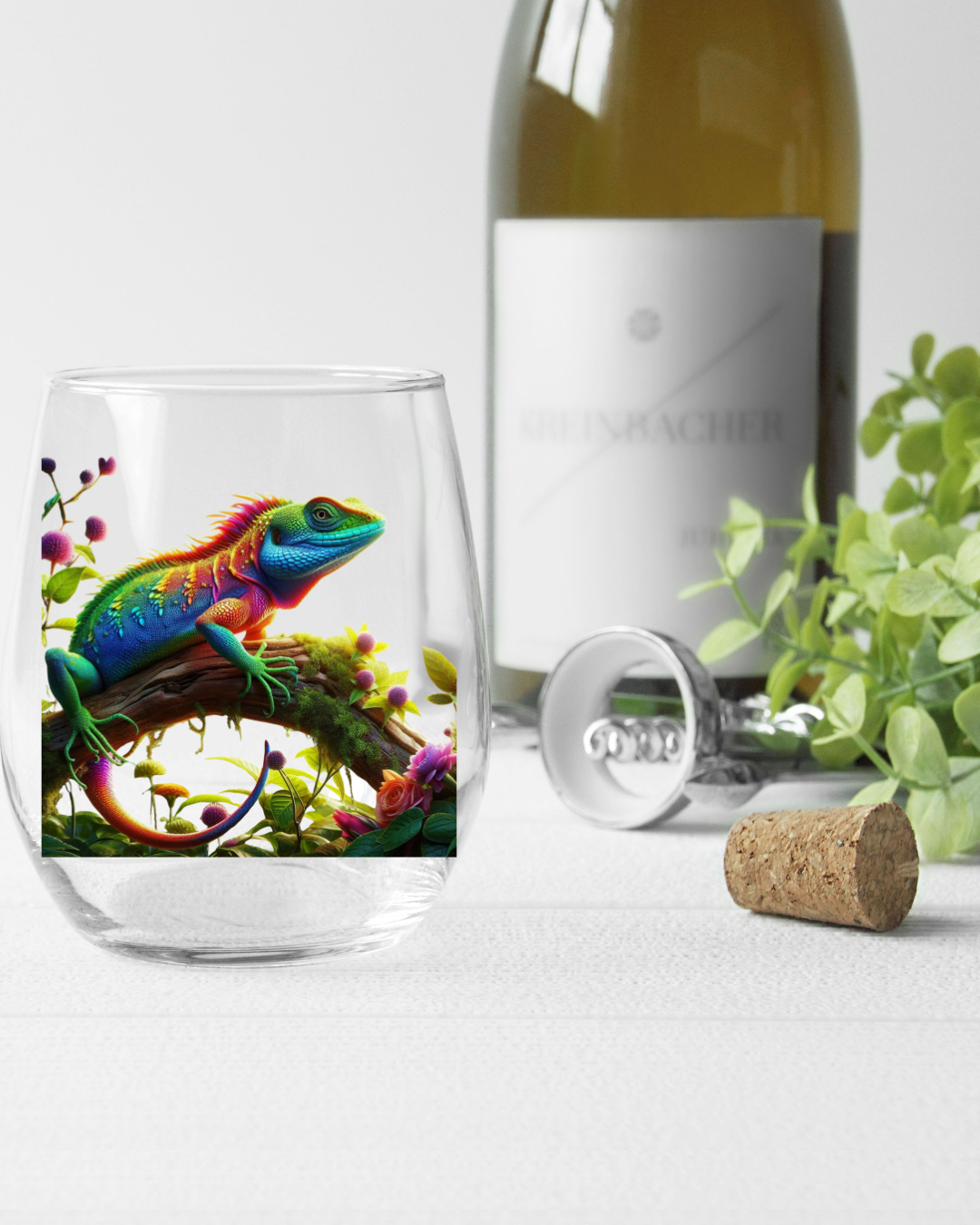 Rainbow Agama Whiskey Glass