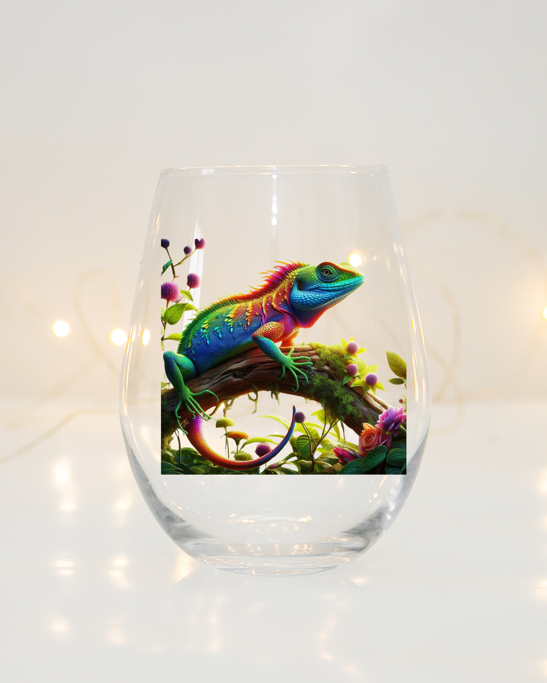 Rainbow Agama Whiskey Glass