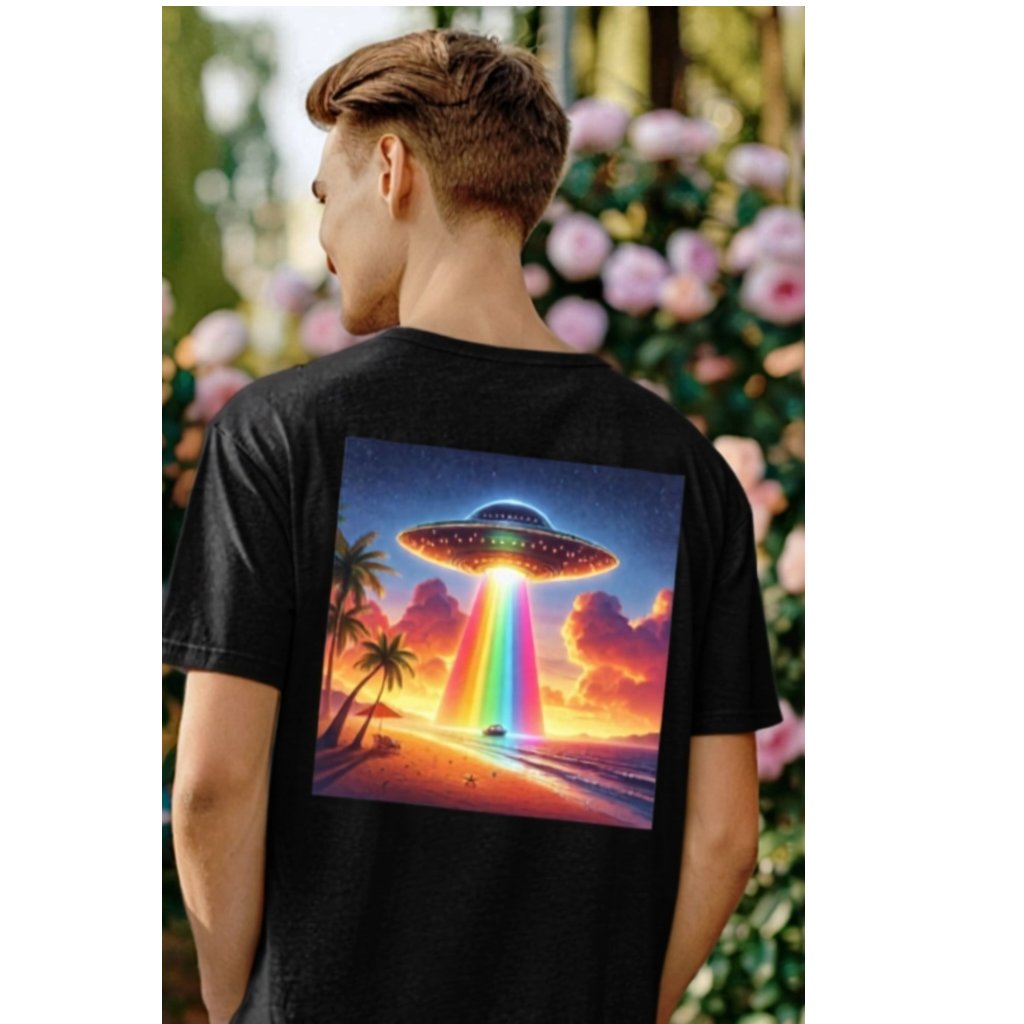 Aliens in Paradise T-shirt Back Print
