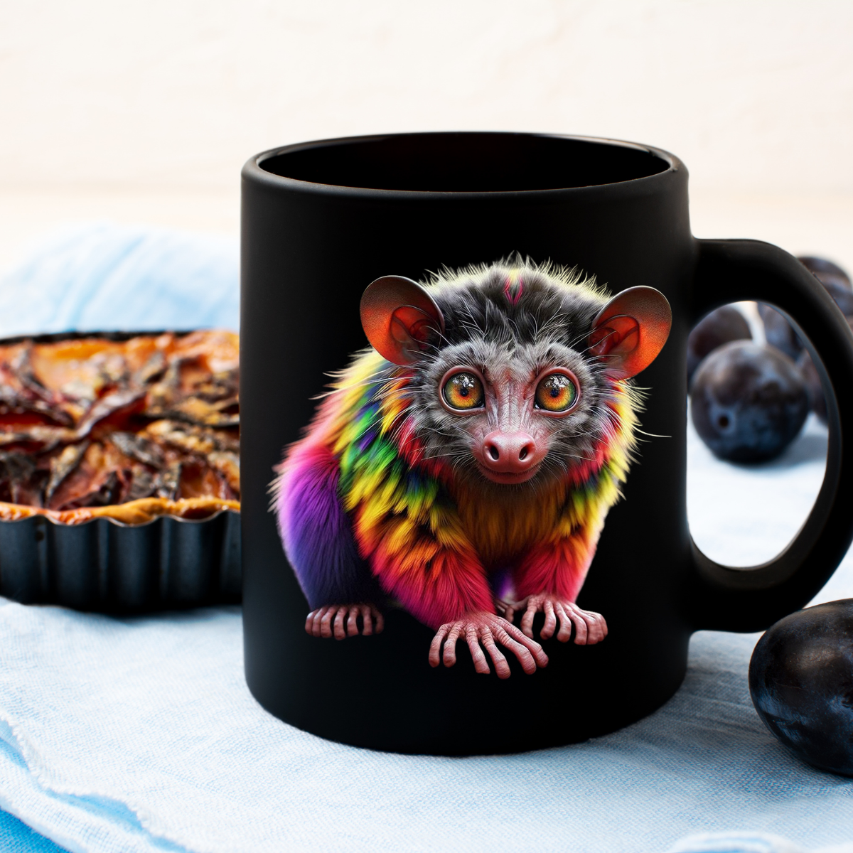 Coffee Mug - Rare Rainbow Aye-Aye Funny