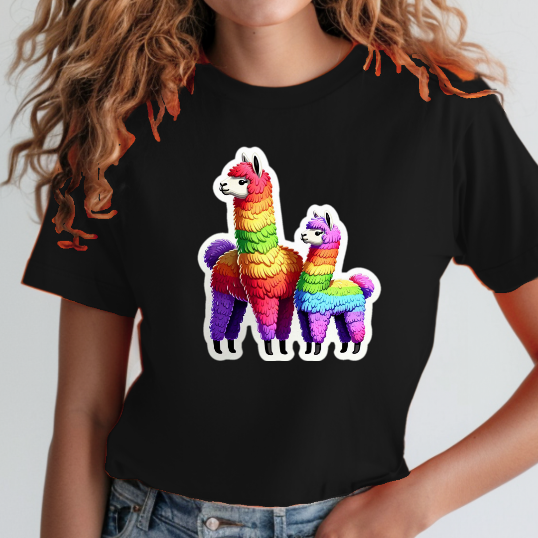Rainbow Alpacas Unisex Soft T-Shirt