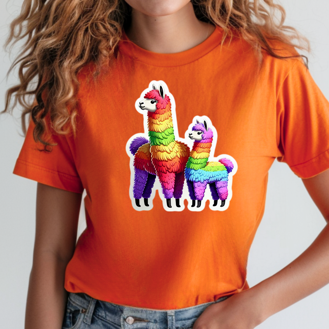 Rainbow Alpacas Unisex Soft T-Shirt