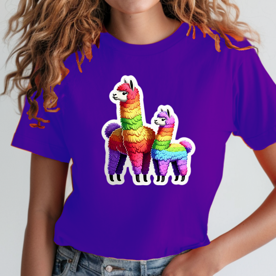 Rainbow Alpacas Unisex Soft T-Shirt