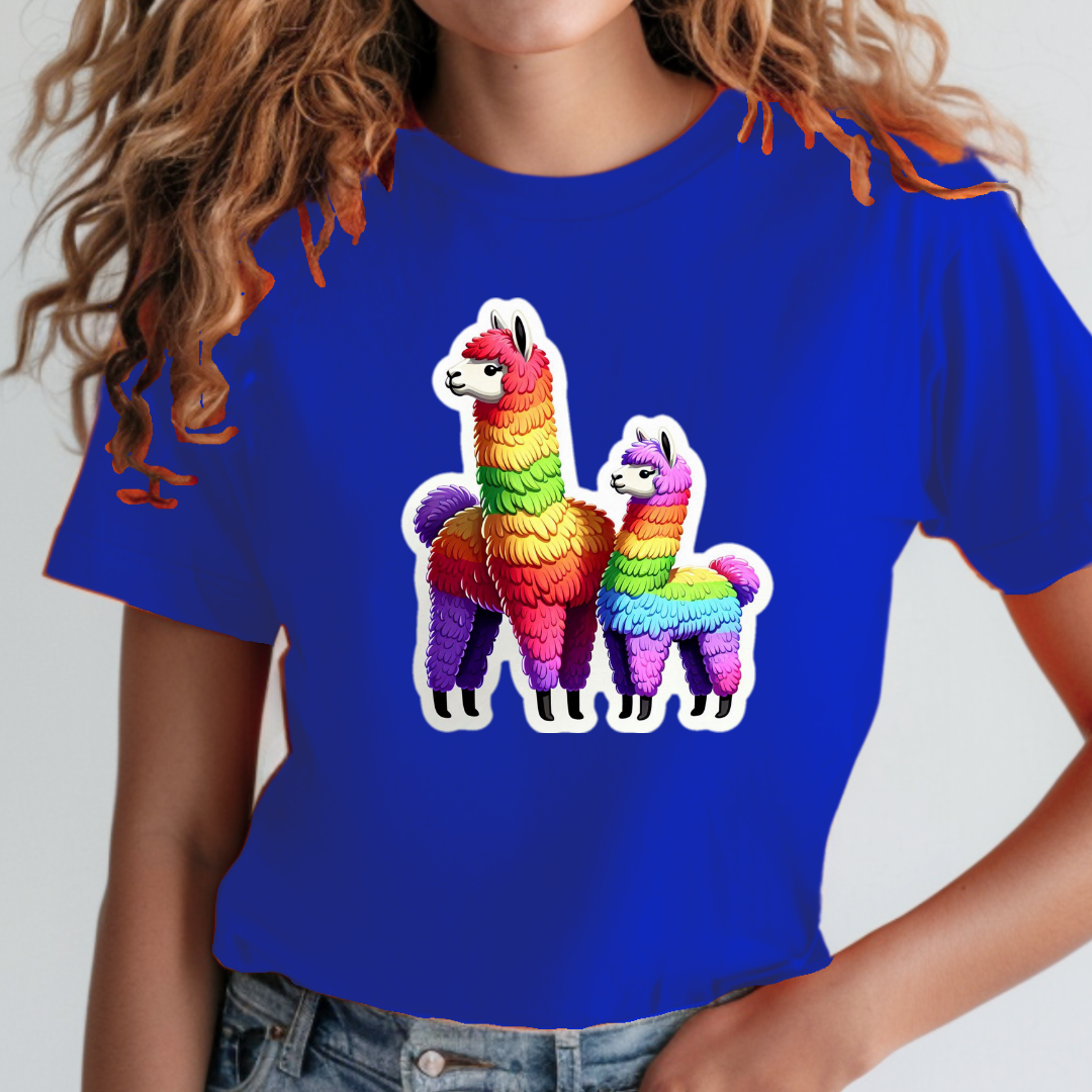 Rainbow Alpacas Unisex Soft T-Shirt