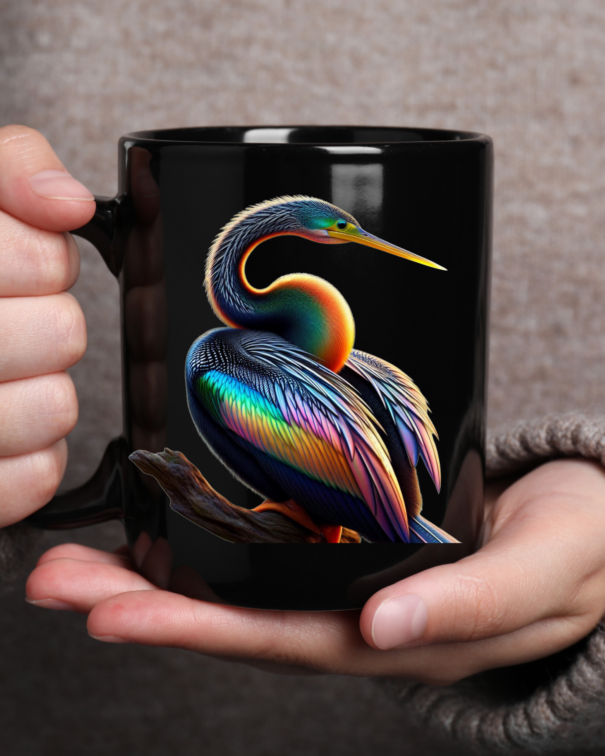 Coffee Mug Featuring Rainbow Anhinga - Water Turkey