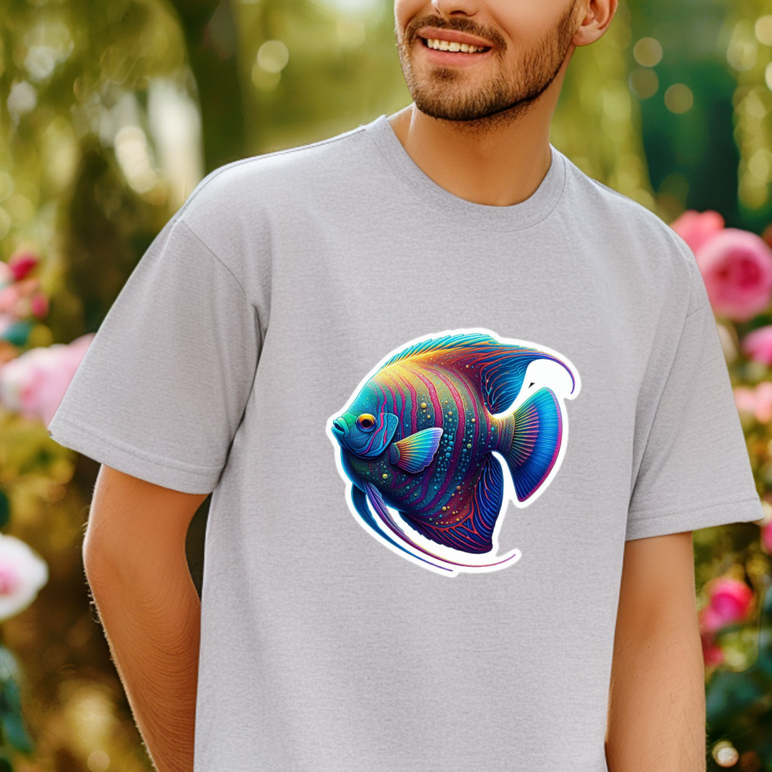 Rainbow Angelfish Unisex Soft T-Shirt